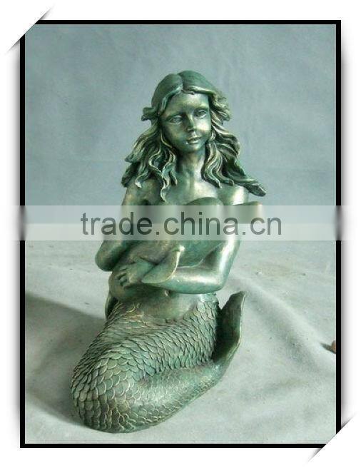New design outdoor elegant mermaid statue