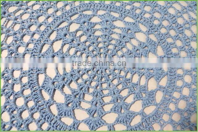 Cheap cotton placemats handmade crochet doilies for table decoration