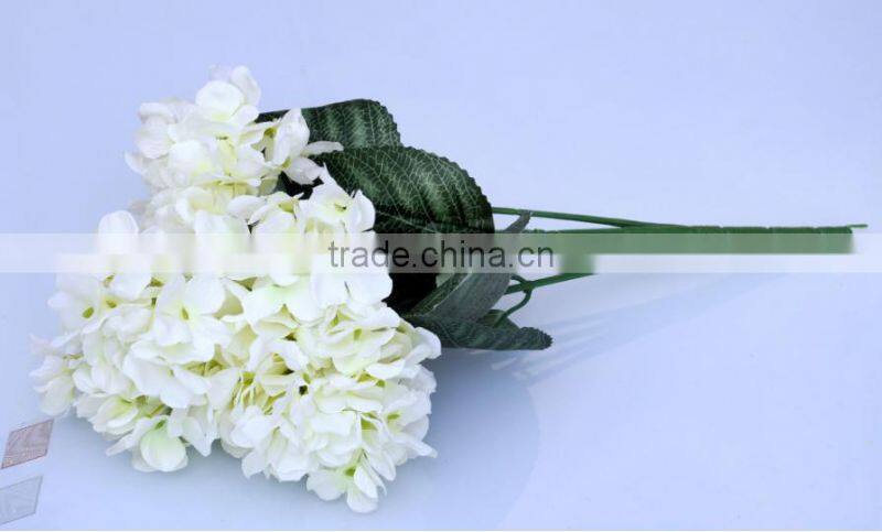 42cm artificial hydrangea flowers 6heads fake silk hydrangea flowers