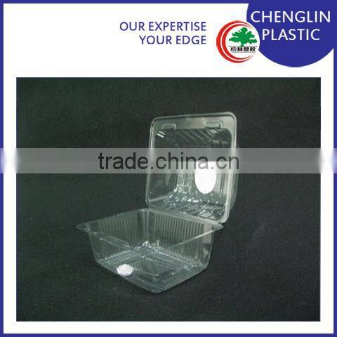 transparent clear disposable plastic salad container
