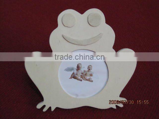 kids animal shape wooden picture wall frame