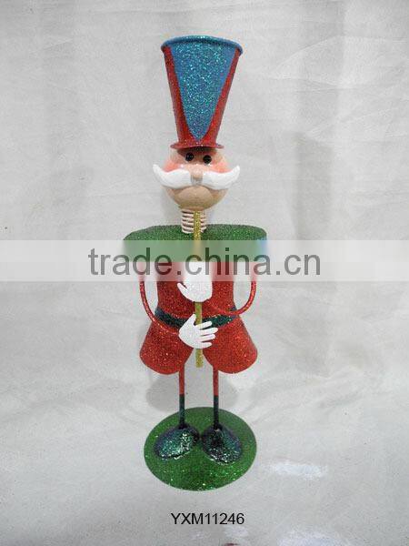 Newest products metal welding metal christmas soldier finished powder coating Fujian factory