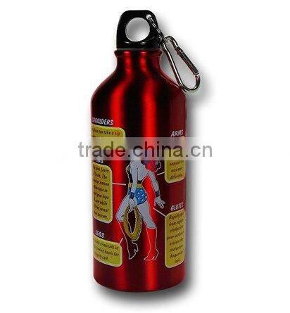Promotional Logo Printed aluminum outdoor sports water bottle