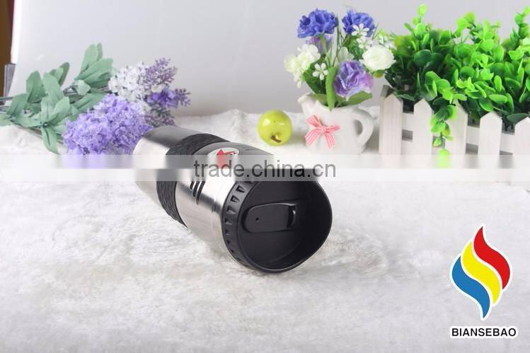 company business gift items leather stainless steel coffee mug