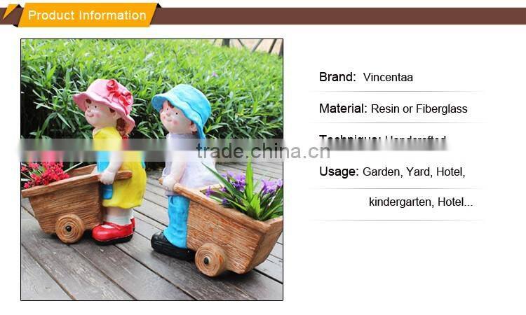 christmas garden statue decorations fiberglass garden child statue