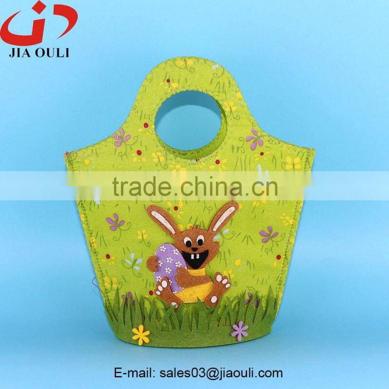 New design non woven fabric gift basket easter decoration basket