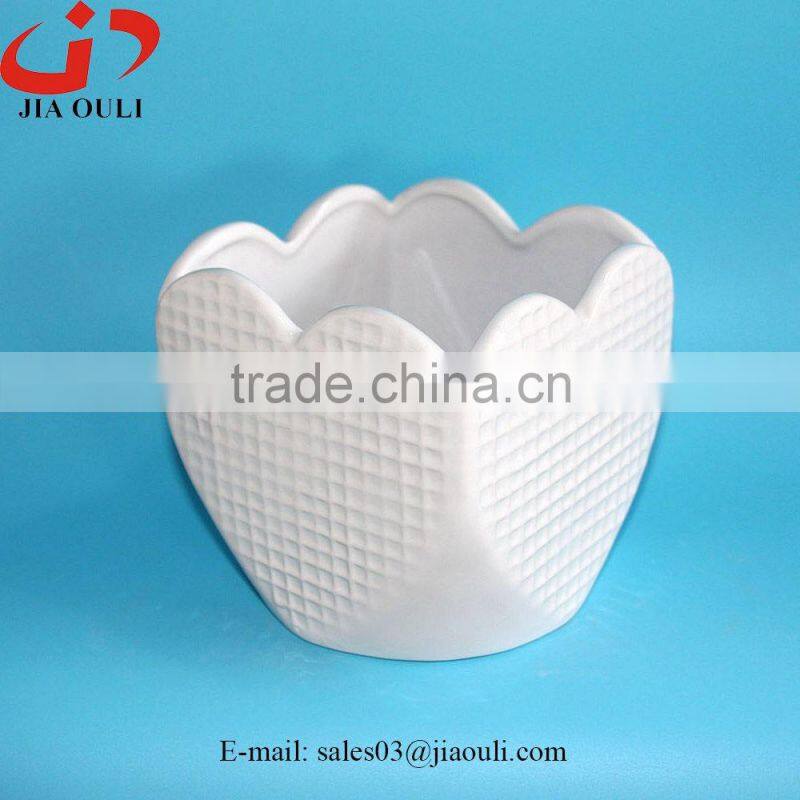 New design with non woven fabric cover glass cup planter, Nursery Pot
