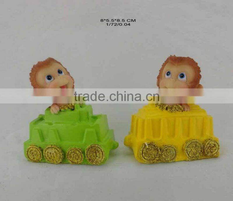 2016 new year decoration mresin onkey for sale
