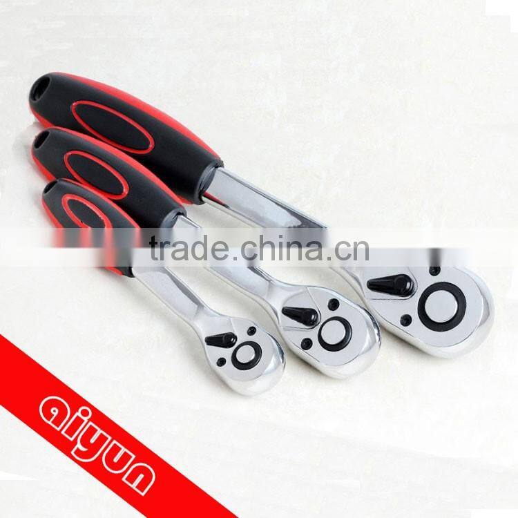 1/2" 3/8" 1/4" Ratchet Wrench (Socket Set) Quick Release wrench 72t Cr-v