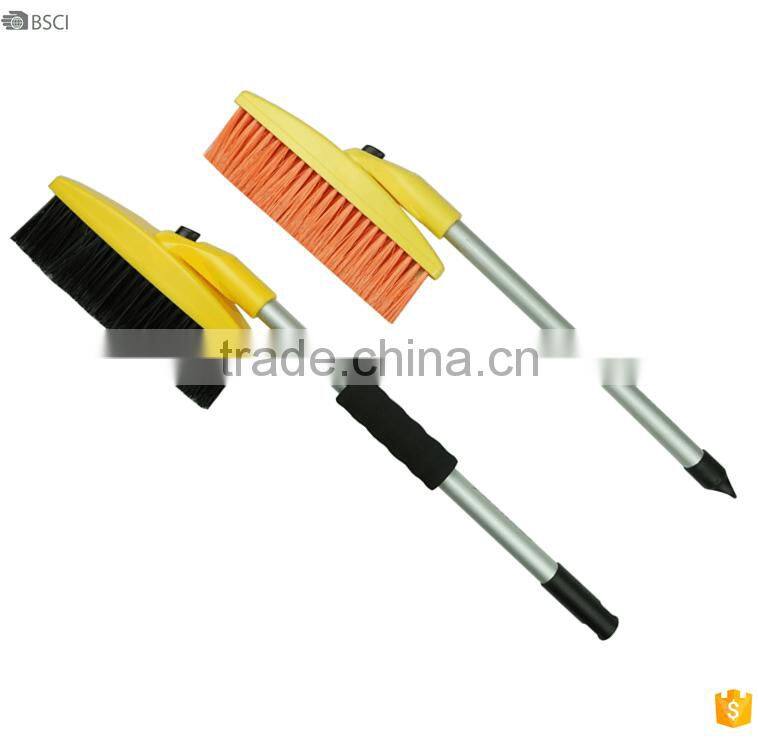 3 in 1 short handle snow brush with rubber wiper and soft brush, car brush