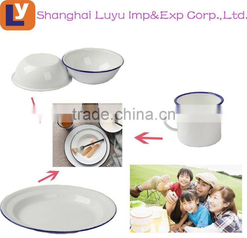 logo printing promotion porcelain enamel mug coffee cup