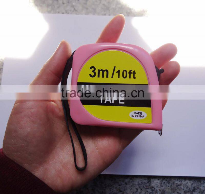 Promotional small size Pink color Measuring tape / Tape measure for lady