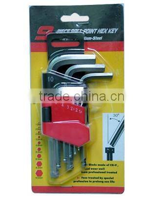 Made in China Double Blister Pack 25pcs Hex Key Wrench Set