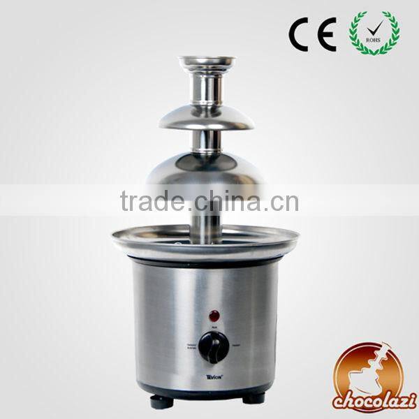 CHOCOLAZI ANT-8030 ALL Model 3 tiers wholesale Mini Home Chinese plastic Home chocolate fountain