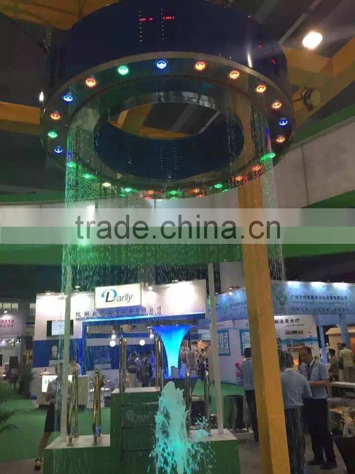 Digital water curtain,swimming pool waterfall in massage