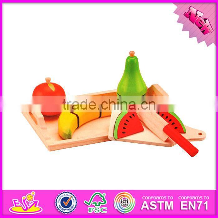 2017 New design kids pretend toys wooden play food W10B182