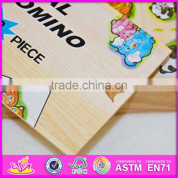 2016 New and popular children wooden domino gift W15A062