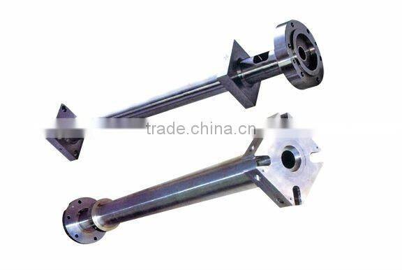 Large single barrel and barrel for extruder machines, several part of cylinder