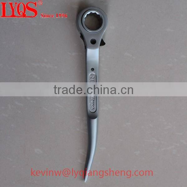 CRV steel flat ring ratchet podger wrench