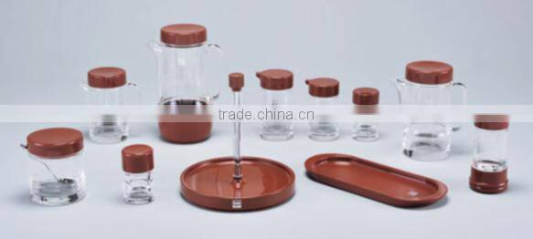 Plastic Cruet Set Noble Series Custer Tray Ingredient Bottle Set Noble Tooth Pick Pot