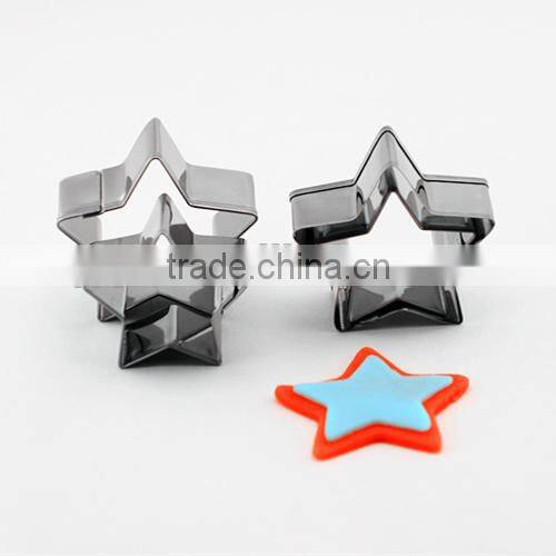 100% food grade hot sale stainless steel baby star shape cookie cutter set good baking tools