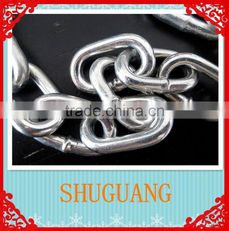 GAVANIZED OR SELF COLOR HIGH QUALITY TRANSPORT CHAIN NACM1990(G70) SHUGUANG MADE IN CHINA