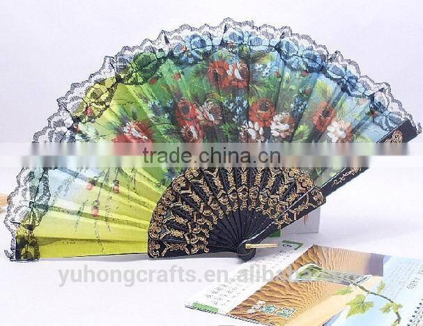 The existing handmade plastic hand fan
