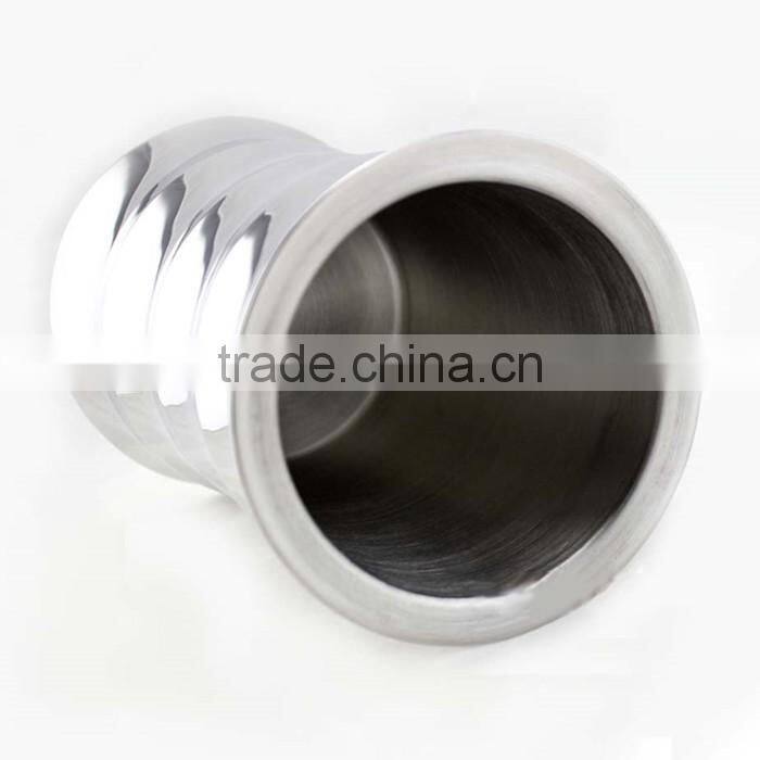 Unique Bamboo Shape Champagne Metal Stainless Steel Ice Bucket With Stander