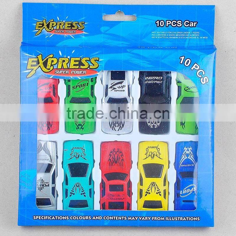 Fashion Sports Car toy in various colors and designs, 4pcs a set for your kids