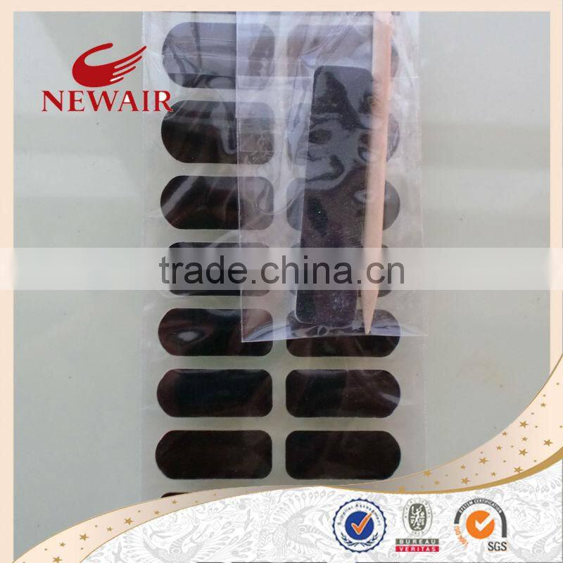 Newest Nail Art Jeweled Strips Shiny Crystal Wraps Decals Nail Foils Patch Tip Tips + 1 nail file + 1 manicure stick