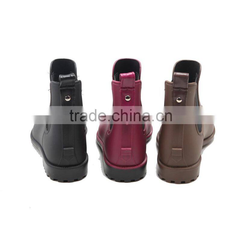 2017 new design matt women waterproof fashion rain boots custom design