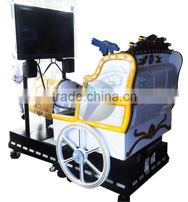 dianfu amusement arcade wagon kids/children and parents amusement Horse Riding arcade games machine with videos for sale