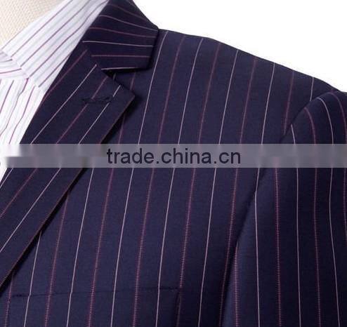 2015 New Stripe notch lapel business suits for man / suit men