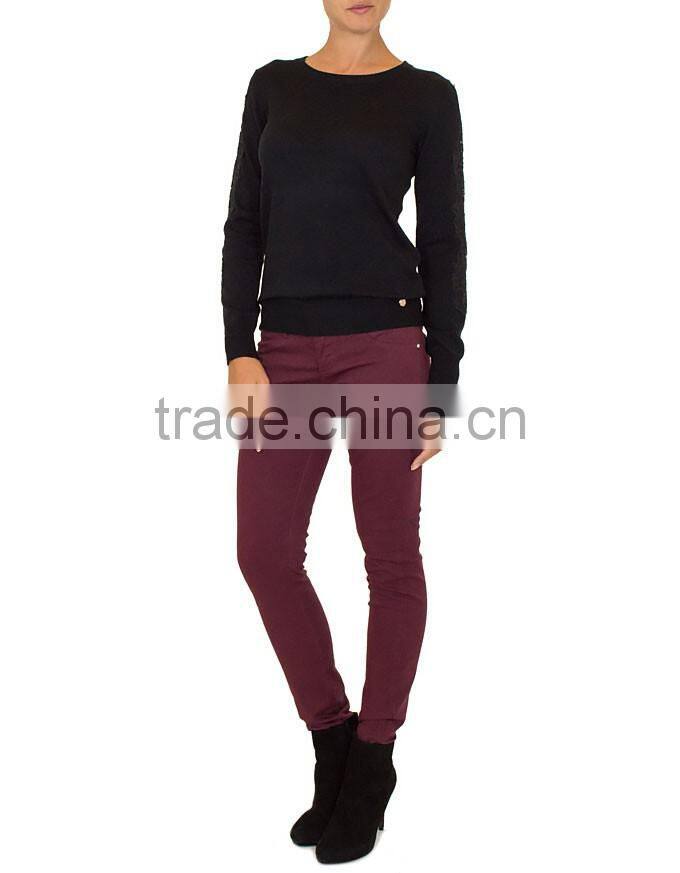 2015 New Arrival Sexy Wine Red Fashion Women Jogger Pants Wholesale