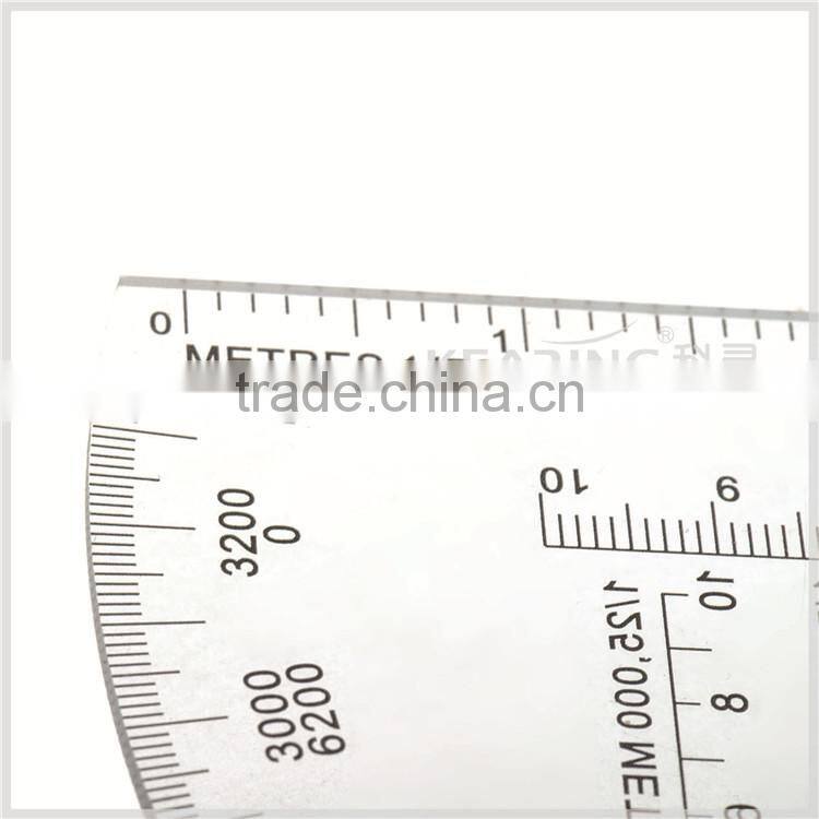 China Kearing plastic small round accurate 6 inch military protractor