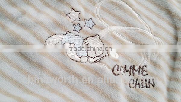 warm and soft feeling winter velvet fabric toddler baby clothing design