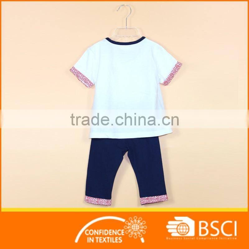 Promotional Good Quality 2 Pcs Newborn Baby Girl Clothing Set