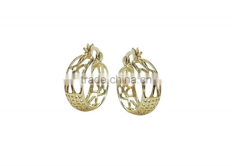 Micron Brass Gold Plated Hoop Earrings