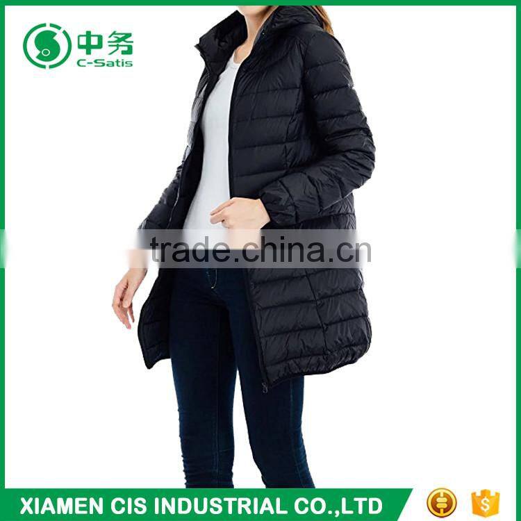 New Design Windproof Warmful Womens Winter Goose Down Long Coat