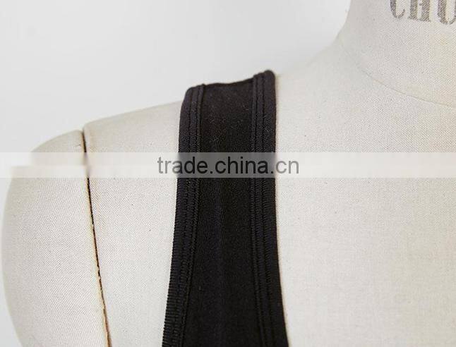 2017 New Fashion Design Customized Your Own Brand Logo Elastic Band 95%Cotton 5%Spandex Sport Crop Top Bralettes