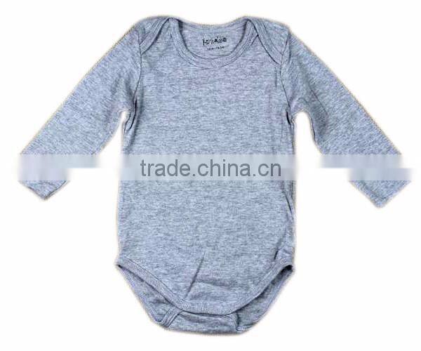 2017 New Design Baby Rompers Plain 100% Cotton