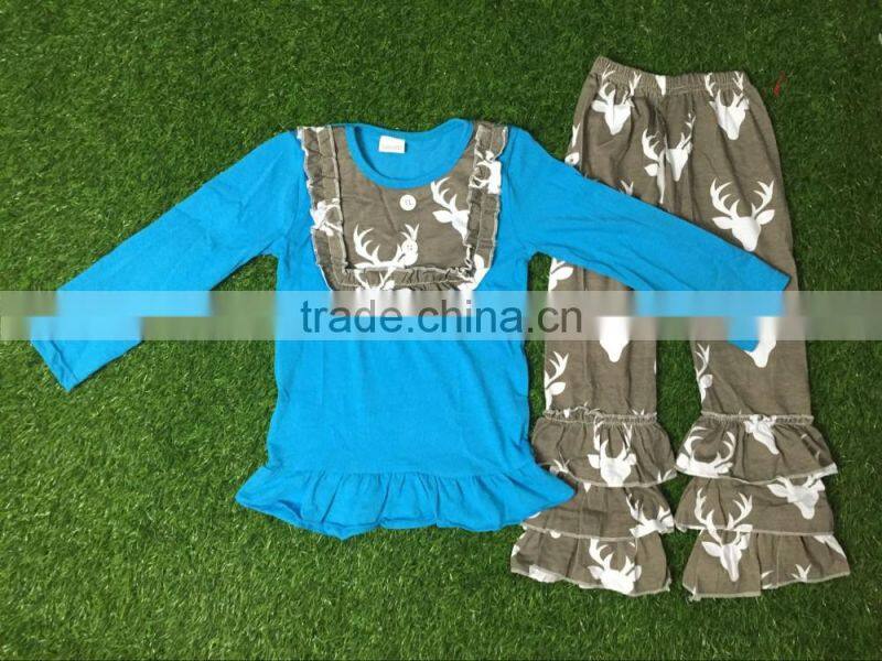 Children's Remake Outfit Pink stars Clothing Kids Ruffle summer Clothes Sets Boutique Clothing