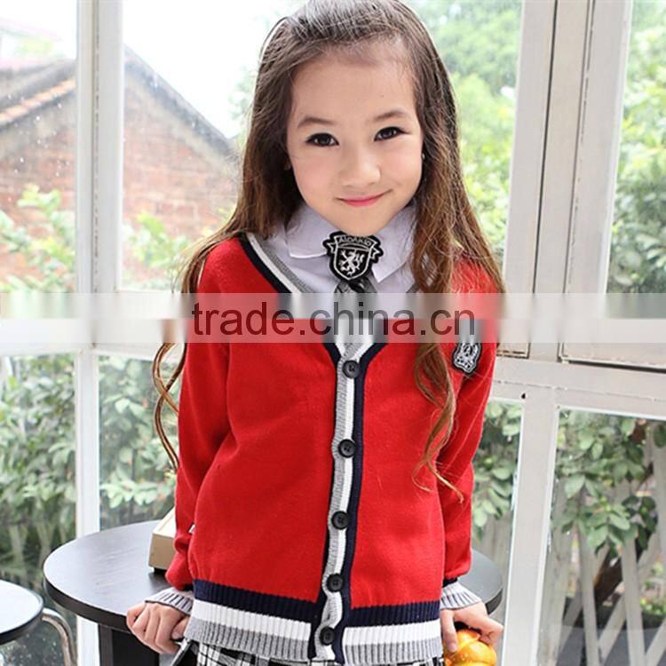 Manufacturer Custom Made Knit School Wear Primary School Uniforms Sweater
