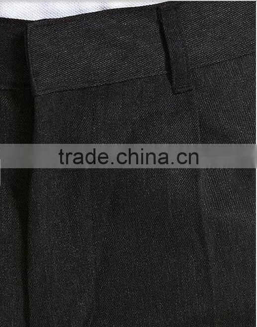 2016 popular latest boys flat front black school uniform pants