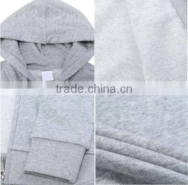 China custom women plain 65cotton 35polyester zip cheap hoody with hood