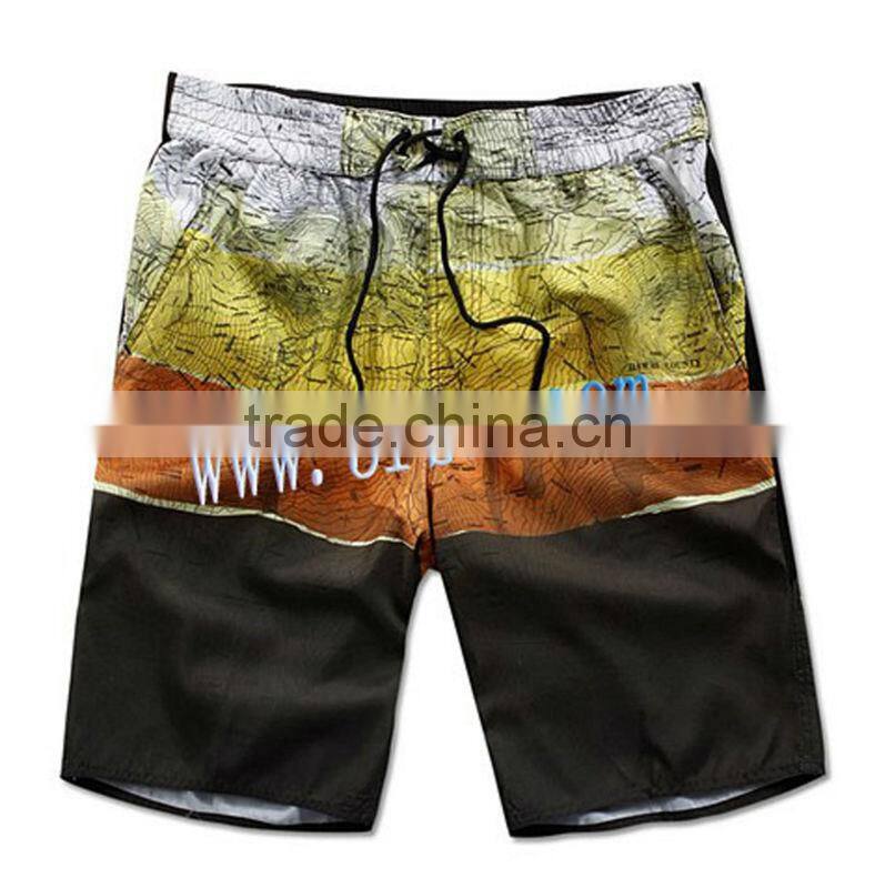 hawaiian men board shorts spandex fabric