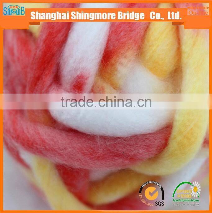 Chunky knitting yarn supplier cheap wholesale super soft chunky yarn acrylic for knitting sweater hat