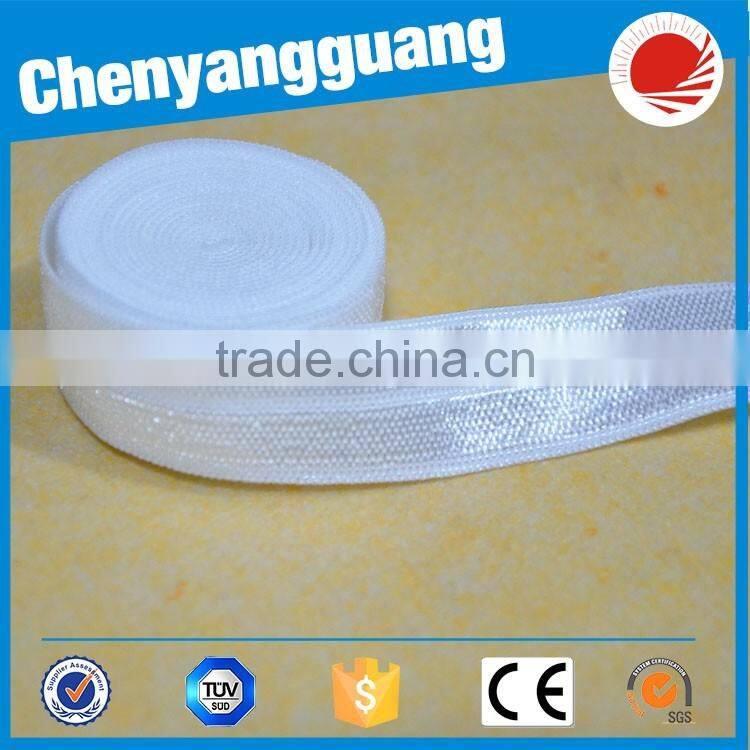 Shiny Fold Over Elastic&Adjustable elastic headbands