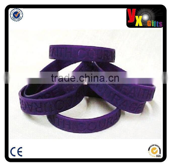 Purple Awareness Wristband Bracelets Lot 50 Pieces Cancer Causes Silicone New