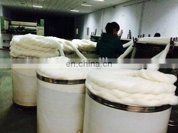 100% Pure carded and dehaired Cashmere Tops White 16.0mic/44mm